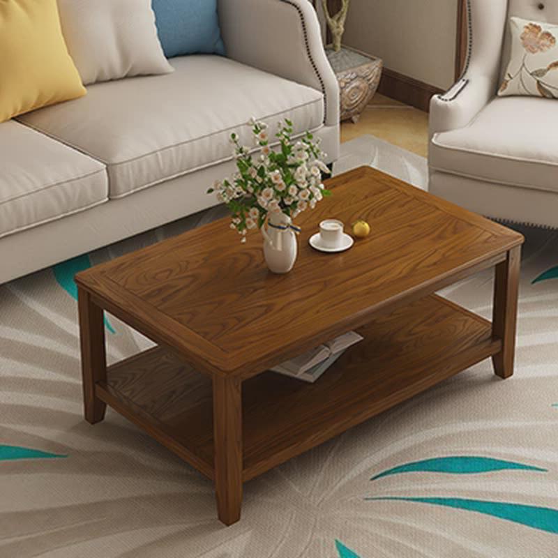 新中式实木茶几家用简约小桌子客厅长条白蜡木边几小户型茶台新品