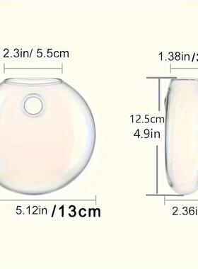 创意墙上壁挂花瓶绿萝挂墙水培玻璃花瓶绿植客厅简约墙面装饰器皿