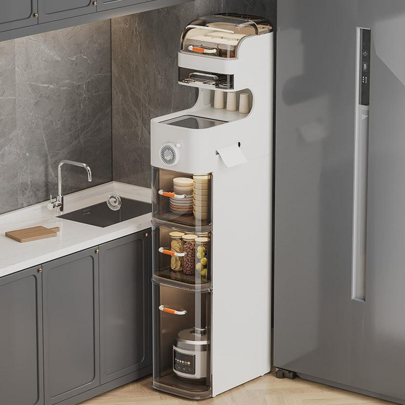 热销浴室卫生间夹缝收纳柜防水防潮置物架多功能落地置物架缝隙免