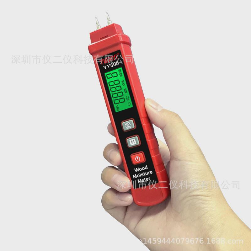 高精度木材水分测试仪数显lcd木材/水泥砂浆/石灰石膏水分测试仪