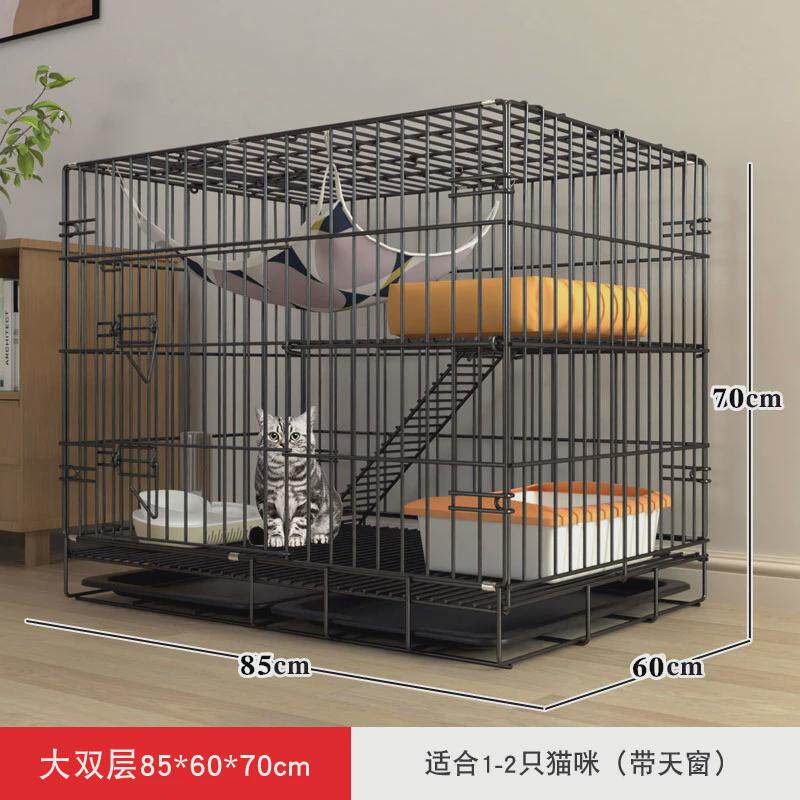 猫笼子家用猫别墅厕所带一体超大自由空间猫舍猫屋小型猫咪猫窝