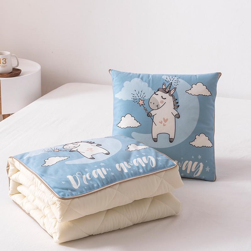 简约两用短毛绒抱枕被靠垫空调被多功能沙发办公室床头抱枕被