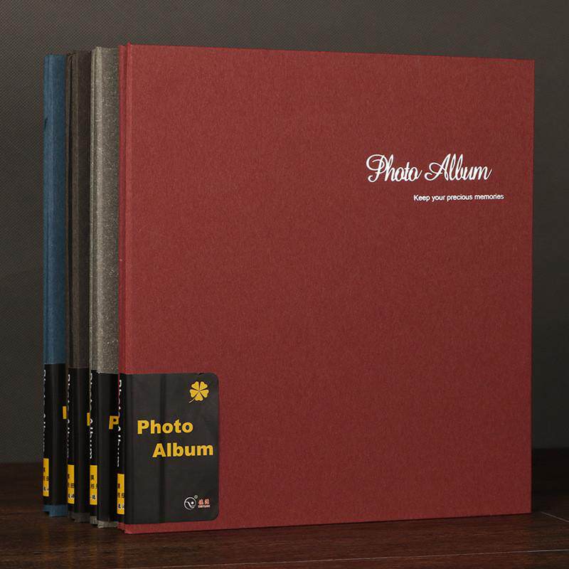 12寸自粘贴式覆膜手工相册粘贴张diy黑色内芯20影集创意礼品影集