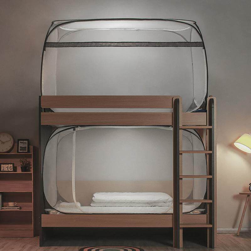 25n学生宿舍蒙古包蚊帐上下铺单床0.9米1.0m免安装儿童子母床可折,床上用品,蚊帐,淘宝优惠券,粉丝福利购,淘宝优惠卷