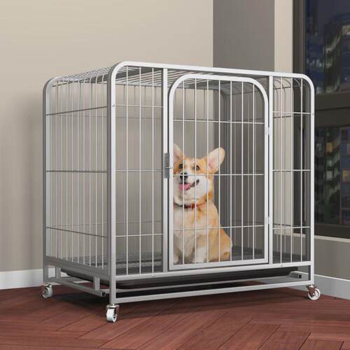 中型犬大型犬加粗加固狗笼子狗笼带厕所分离金毛宠物笼子家用狗笼
