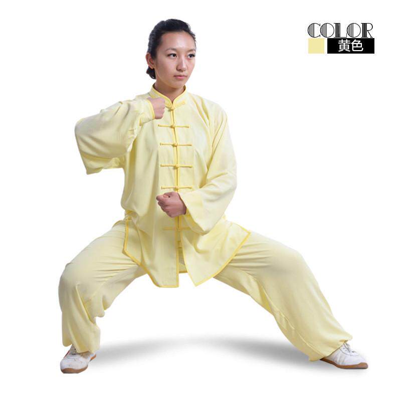 2024春秋棉加批太极服中老年男女款练功服武术服表演服套装厂价丝