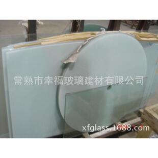 5mm白色辊印钢化玻璃沙滩桌用白色烤漆钢化玻璃玻璃烤漆工艺