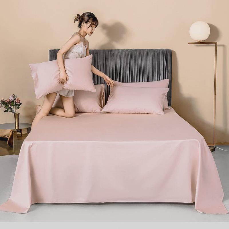 新60百搭长绒棉纯色自由搭配单品床笠床单被套枕套23色支