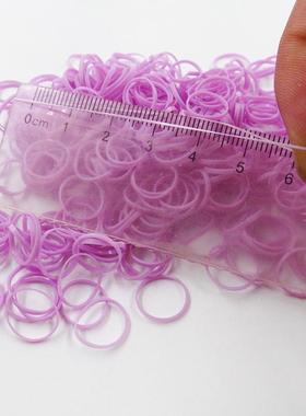 热销橡皮筋厂家直销彩色胶圈tpe一次性橡筋发圈mb-2014紫色橡皮筋