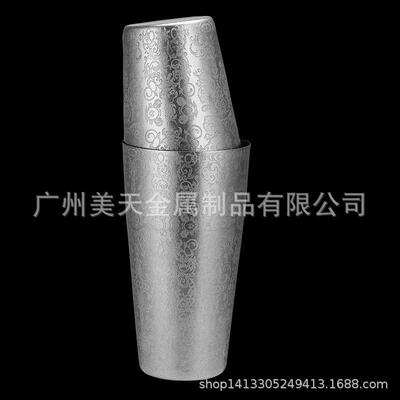 304不锈器子氷子波士顿调酒钢水摇酒壶美式雪克壶shaker酒吧用品