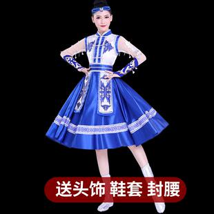 蒙古族传统三月三表演服六一儿童节彝民族壮族民族服装仫佬族走秀