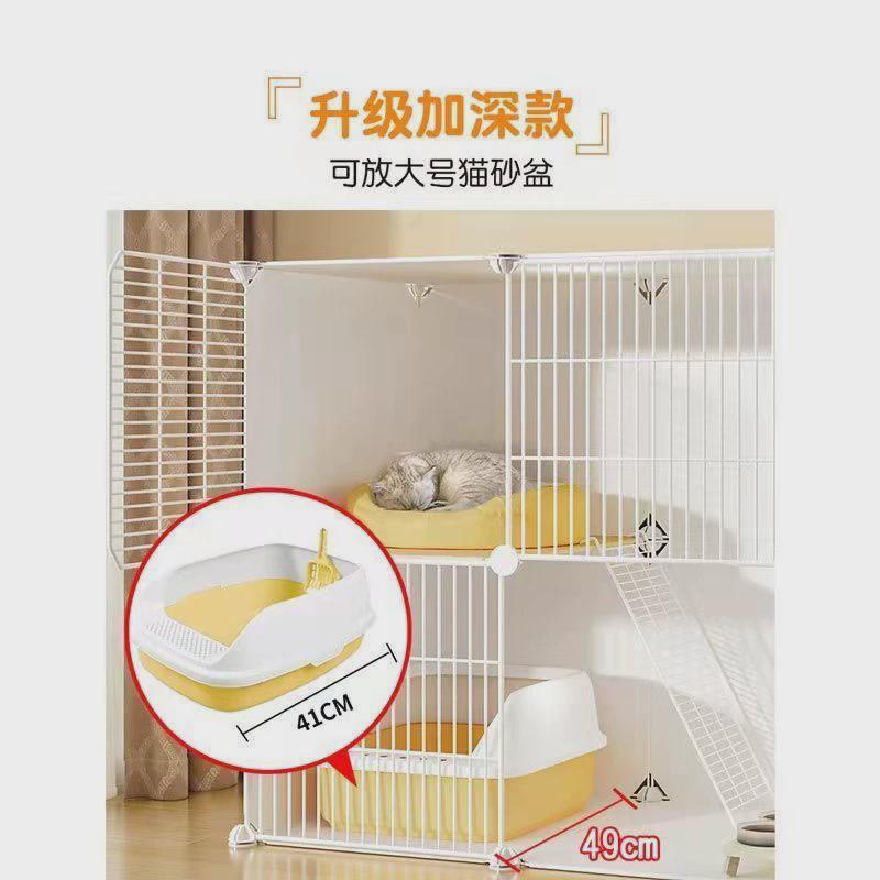 热销笼子猫带厕所别墅大自由空间室内空笼舍家用三层小型猫咪猫窝