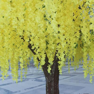 厂家生产仿真紫藤树假树藤条仿真绢花紫藤花婚庆装饰吊顶落地摆放