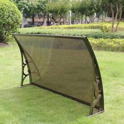 ll屋檐雨搭加厚铝合金窗户遮挡雨阳台透明pc板户外门庭雨篷遮雨棚