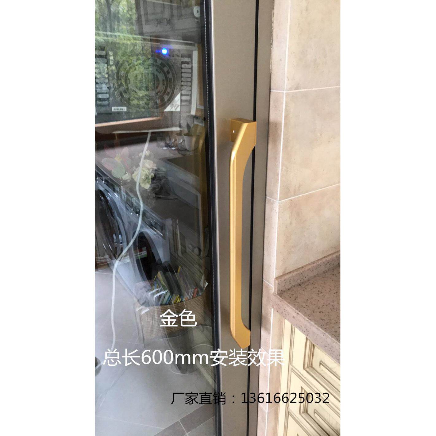 6s现代重型厨房推拉门把手移门玻璃门阳台拉手实心铝合金轻奢拉