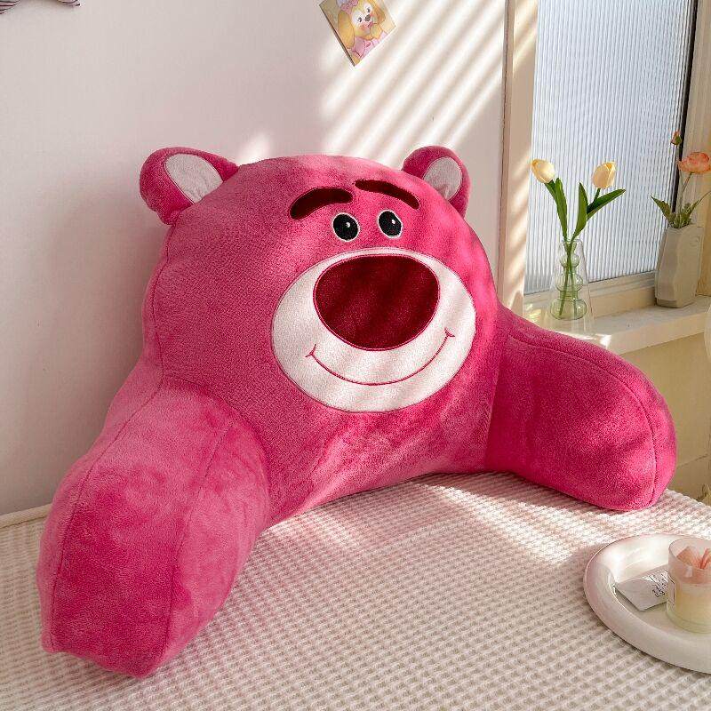 草莓熊床头软包大靠背沙发靠垫枕头床上看书床靠护腰垫靠枕抱枕夏,居家布艺,腰靠垫,淘宝优惠券,粉丝福利购,淘宝优惠卷