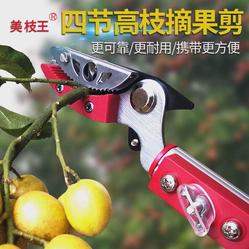 摘柿子神器高枝剪摘枇杷柚子荔枝伸缩加长杆修果树枝高空采摘水果