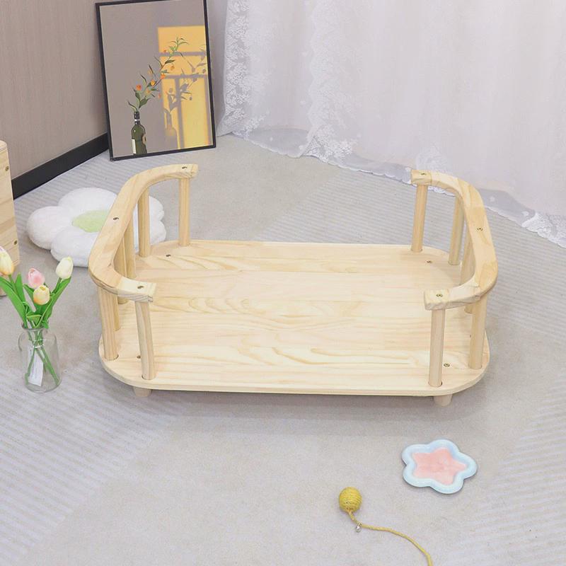 网红实木狗窝离地四季通用狗床宠物床狗狗床猫窝小型用品款式任选
