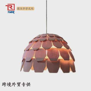 厂家直销创意特色餐厅吊灯家用款 吸音毛毡灯 北欧客厅吊灯简约风格