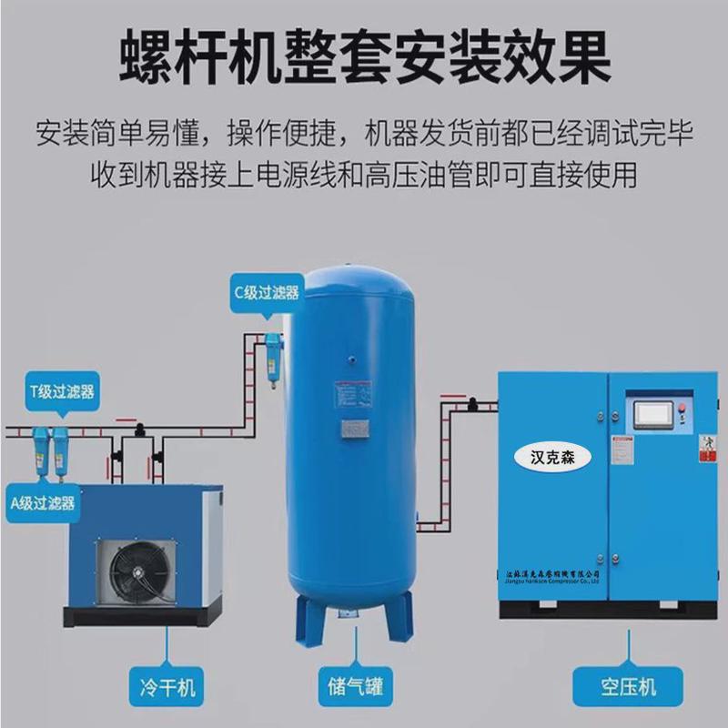 永磁变频螺杆式空压机静音7.5KW15/22千瓦工业级气泵空气压缩机
