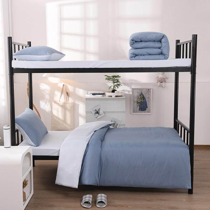 学生宿舍床上枕套水洗棉床单被套六件套上下铺单人三件套被褥