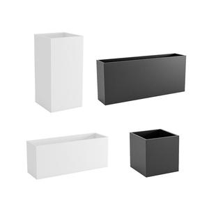 现代简约玻璃钢花箱商业街广场种植特大花盆户外隔断花箱花坛组合