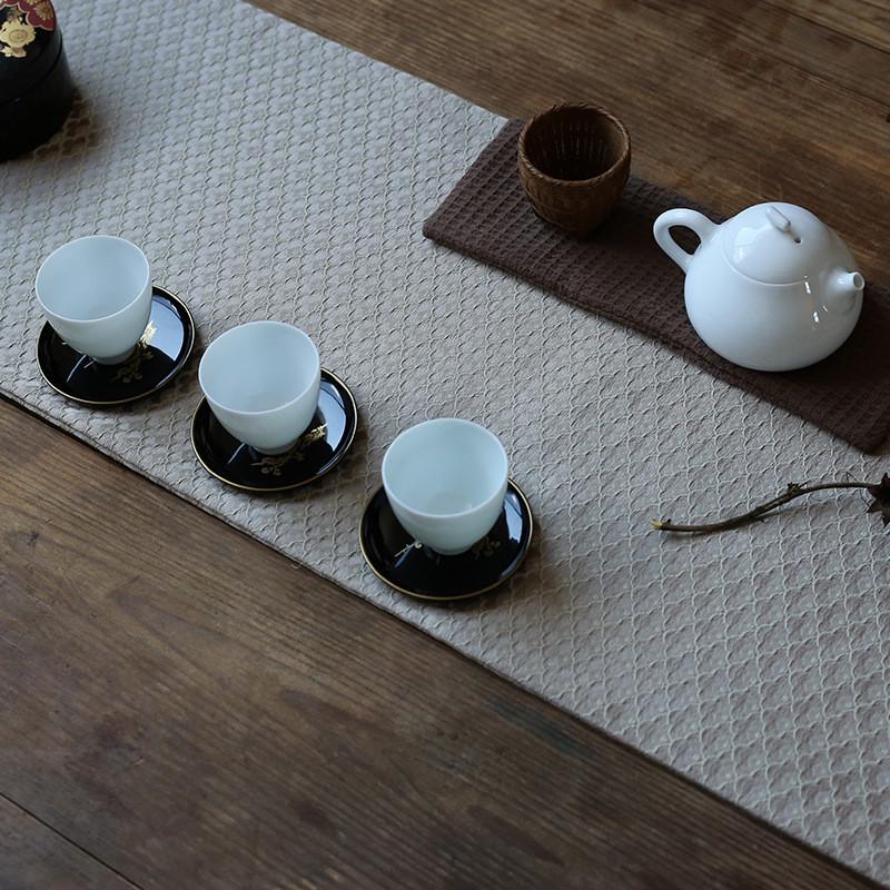 19色60*30双面织锦刺绣茶席布餐桌桌旗干泡茶席薄款杯垫桌布垫
