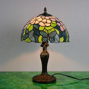 汇璟蒂凡尼可调光复古灯新品地中海卧室客厅装饰芙尼灯具护眼台灯