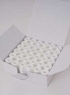 新款缝纫预绕底线白色黑色l型底线纸边塑料边无边绣花a型