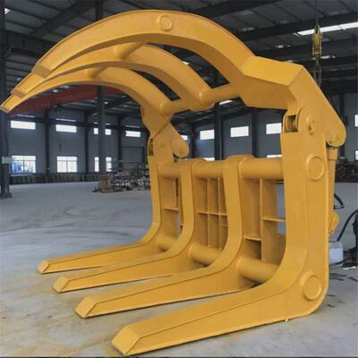 专车堆挖掘机用夹木器港口装卸货场抓料林场垛配送多功能夹木器