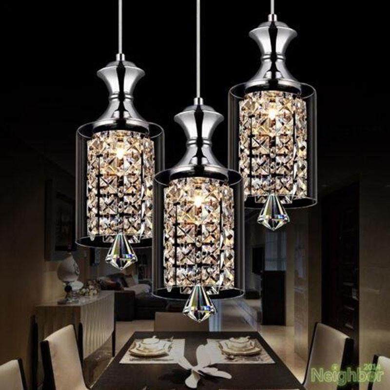 创意艺术书房卧室led酒吧台吊灯水晶灯具网红现代饭厅餐吊灯