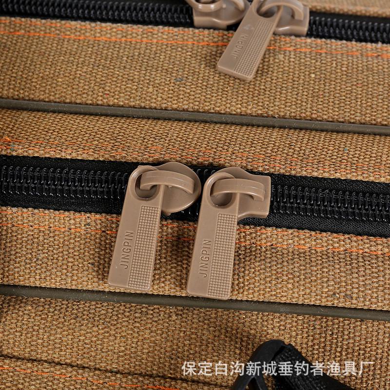 批发梦之渔帆布加厚渔具包大容量防水钓鱼包多功能海竿包