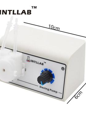 INTLLAB 12V静音抽水 微型蠕动泵 自吸泵 家用小型循环泵微型水泵