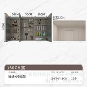 智能镜柜90卫生间不锈钢镜柜高挂墙式 镜子柜浴室防潮收纳镜柜