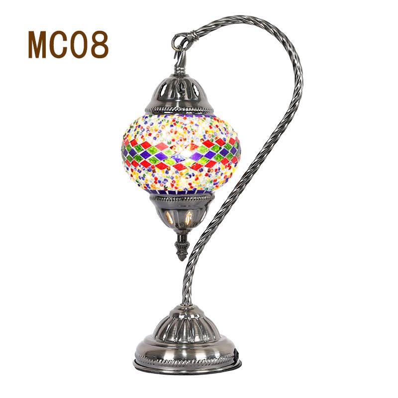 创意土耳其台灯琉璃灯地中海复古浪漫卧室酒店民宿床头装饰礼品灯