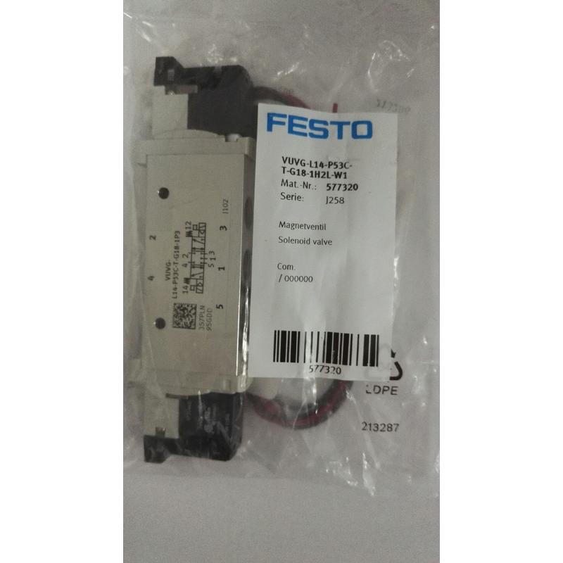热销FESTO费斯托电磁阀VUVG-L14-P53C-T-G18-1H2L-W1(577320)DC24