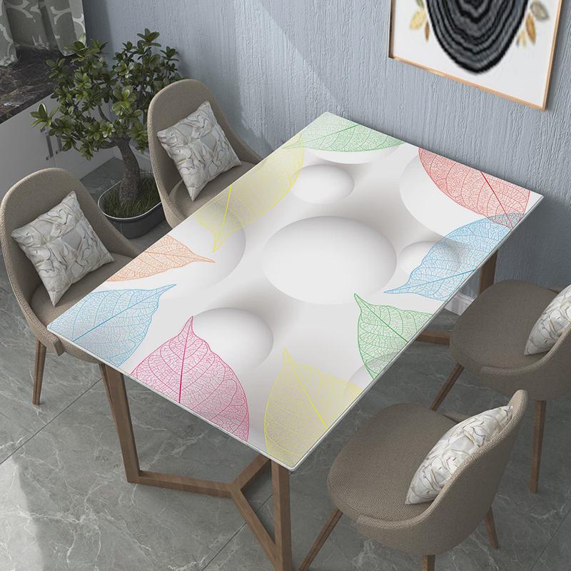 ri0t软茶几桌布防水防油防烫免洗塑料水晶板长方形餐桌垫pvc玻璃