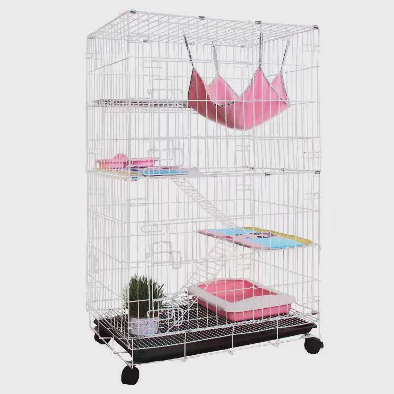 猫笼子家用双层厕所猫别墅大空间猫咪窝带三层折叠宠物笼子