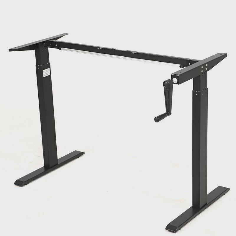 手摇升降桌架办公桌台式可升降家用儿童学习写字书桌卧室工作台