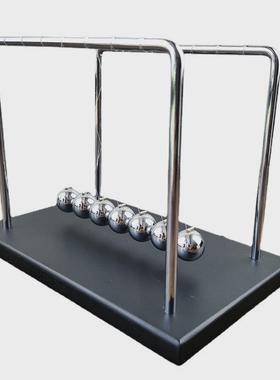 7颗球木头平衡球撞球碰碰球办公桌装饰牛顿摆物理定律展示摇摆球