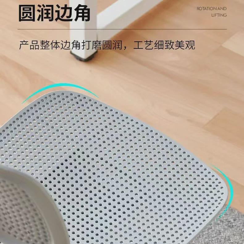 电脑椅家用镂空转椅可升降办公椅简约塑料化妆椅会议室培训椅子