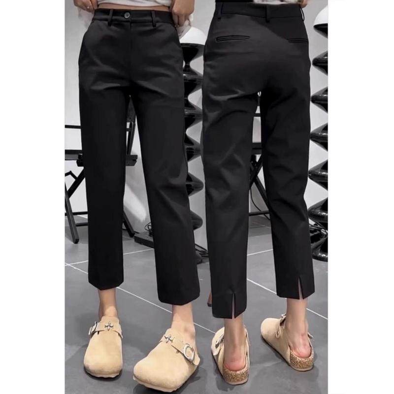 夏季薄款开叉女大码胖mm梨形身材显瘦烟管,女装/女士精品,大码裤装,淘宝优惠券,粉丝福利购,淘宝优惠卷