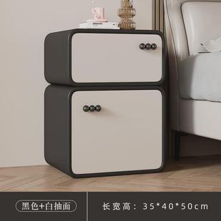 整装 儿童房轻奢奶油风卧室小型床头柜家用简约现代新款 实木超窄
