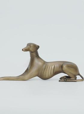 现代轻奢抽象金属豹子摆件动物样板间摆设创意艺术软装饰品家居