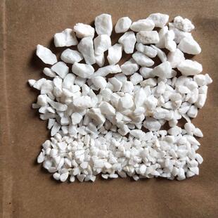 白色鹅卵石碎雪花白盆栽装饰白石子鹅卵石园艺庭院造景白色砾石