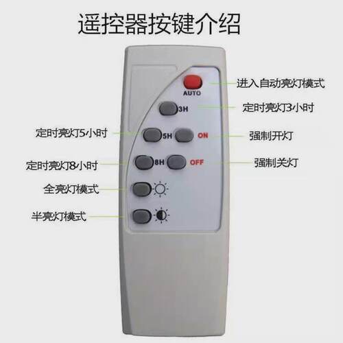 太阳能灯泡单卖灯头配件V超亮家用室内外户外防水感应天黑自动亮
