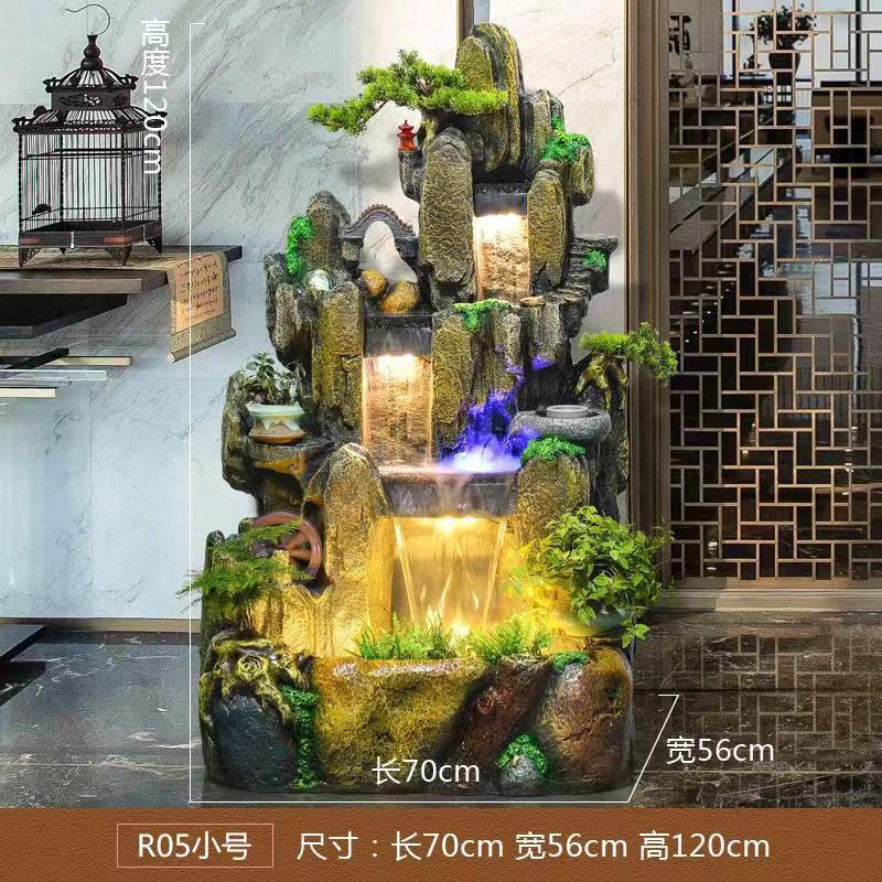 h假山流水喷泉客厅户外庭院装饰摆件鱼池玄关家居装饰水系景观室