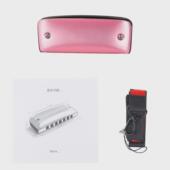 7孔布鲁斯彩色口琴C调D调成人学生练习口琴专业伴奏演奏口吹琴