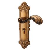 基亚锁业青古铜欧式 室内执手锁静音机械门锁锌合金实木房间门锁具