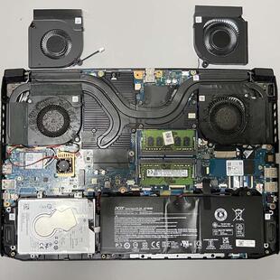 笔记本acer宏碁暗影骑士擎龙掠夺者显卡CPU风扇南桥纯紫铜散热片